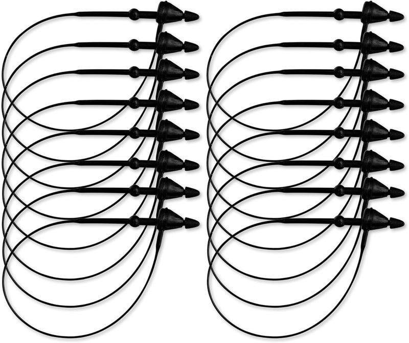 Perco 3 Inch Black Hang Tag Snap Lock Pins - 1,000 Pieces - Professional-Grade Security Loop Plastic Fasteners for Impeccable Tag Attachment - Image 1